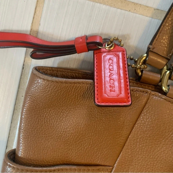 Coach  Park North South Leather Tote Bag - Picture 5 of 11